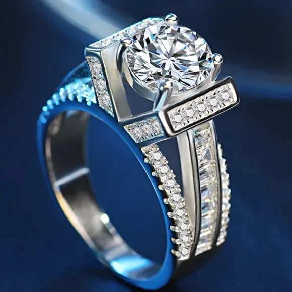 🎀925 Luxury Nobel Diamond Ring - Picture 2 of 6